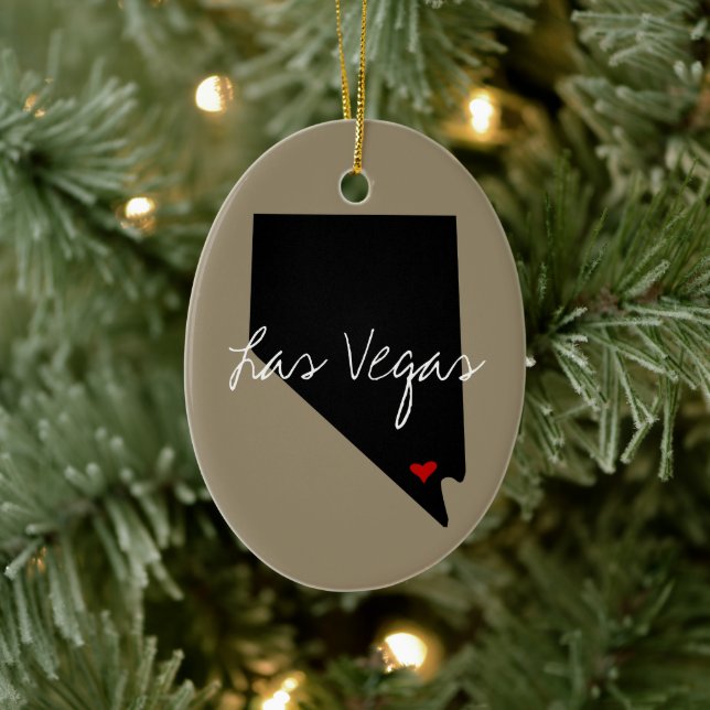 Nevada-Stadt Keramikornament (Baum)