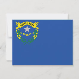 Nevada State Flag Battle Born Postkarte