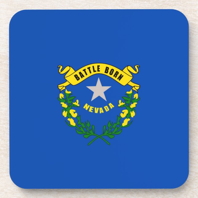 Nevada State Flag Design Getränkeuntersetzer (Vorderseite)