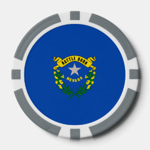 Nevada State Flag Design Pokerchips