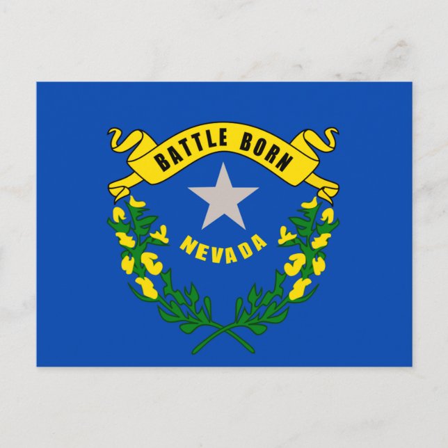 Nevada State Flag Design Postkarte (Vorderseite)