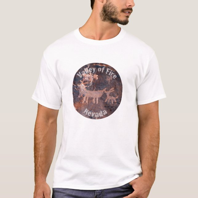 Nevada-Tal des Feuerpetroglyphe-Shirts T-Shirt (Vorderseite)