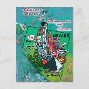 Nevada USA Card Postkarte