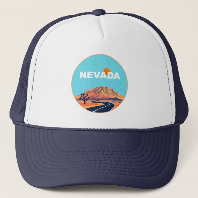 Nevada USA Truckerkappe (Vorderseite)