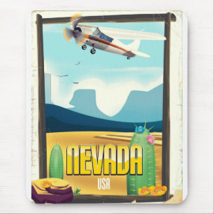 Nevada USA Vintages Reiseplakat. Mousepad