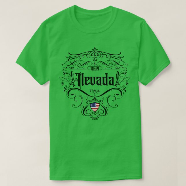 Nevada Vintag Design T-Shirt (Design vorne)