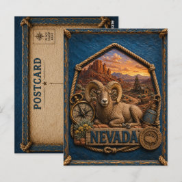Nevada Vintage Travel Postkarte
