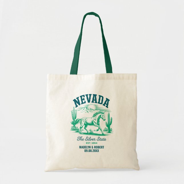 Nevada Wedding Welcome Bag, Staat Liebe Tragetasche (Vorne)