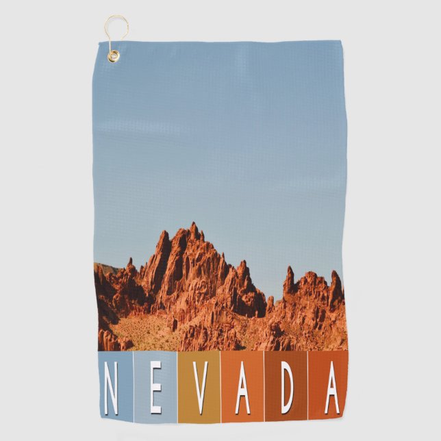 Nevada Wüste Golfhandtuch (Vorderseite)