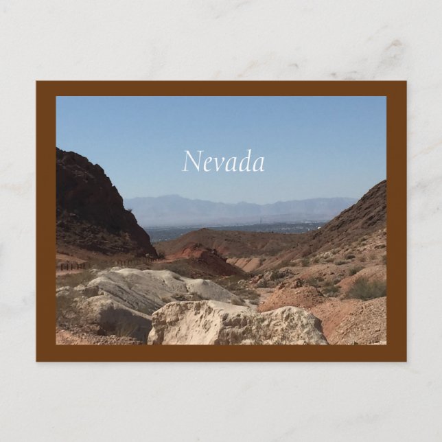 Nevada Wüste Postkarte (Vorderseite)