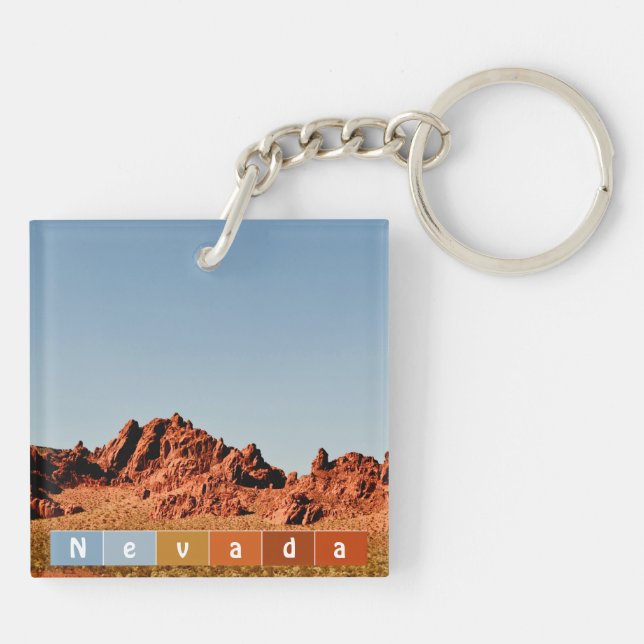 Nevada Wüste Schlüsselanhänger (Rückseite)