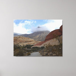 Nevada-Wüsten-Szenen-Kaliko-Becken Leinwanddruck
