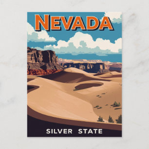 Nevada-Wüstenlandschaft Postkarte