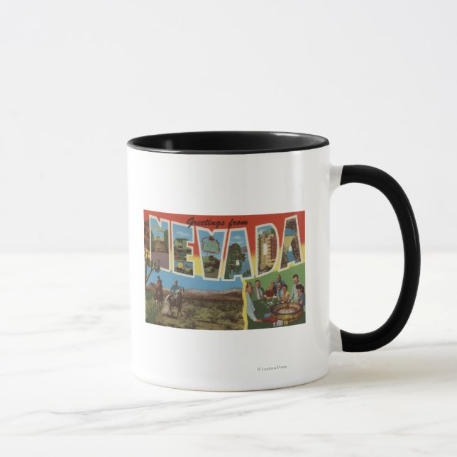 NevadaGroße BuchstabenszenenNevada 2 Tasse (Rechts)