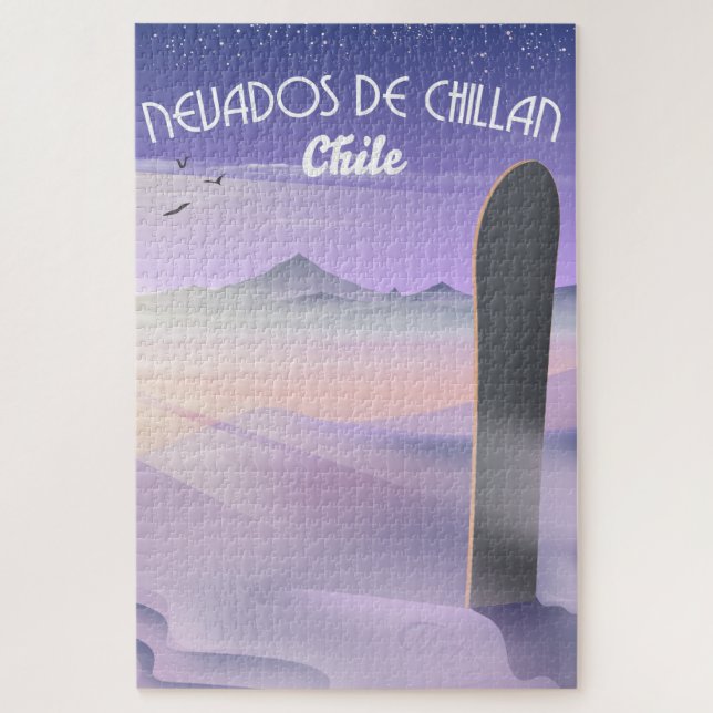 Nevados de Chillan, Chile Snowboarder Poster. (Vertikal)