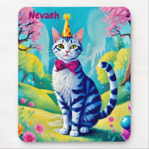 NEVAEH ~ GEBURTSTAG Katze ~ Niedlich! ~ Mousepad