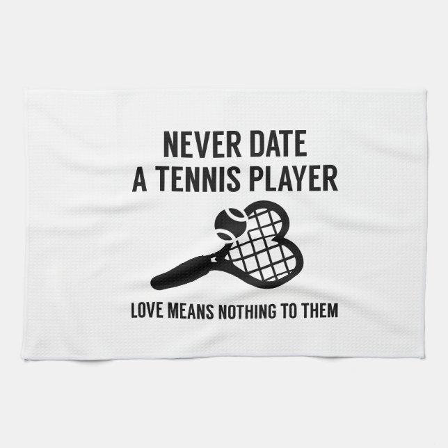 Never Date Handtuch (Horizontal)
