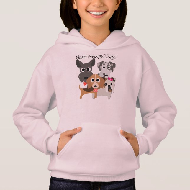 Never Enough Dogs Hoodie (Vorderseite)