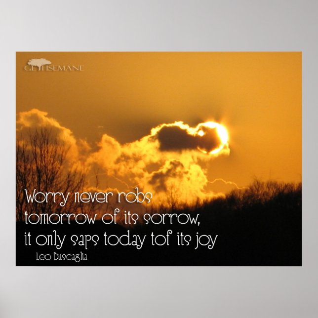 Never Ever Worry Poster (Vorne)