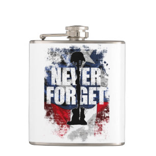 Never Forget (Memorial Day) Flachmann