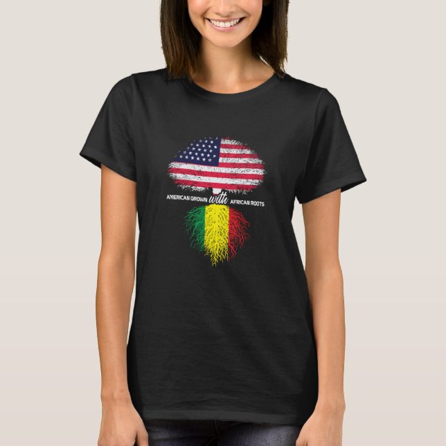 Never Forget Your Roots Black Roots Black History  T-Shirt (Vorderseite)