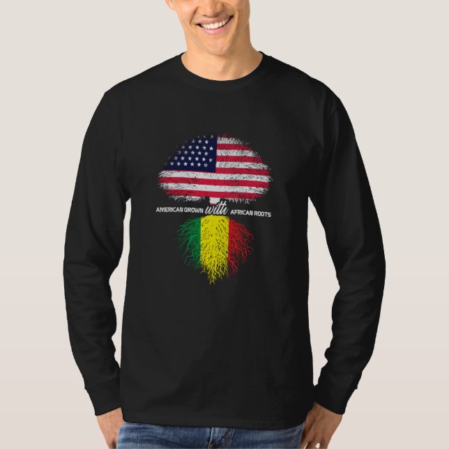 Never Forget Your Roots Black Roots Black History  T-Shirt (Vorderseite)