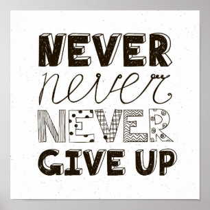Never Give Up Poster