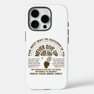 Never Give up (Tennis) T-Shirt iPhone 16 Pro Hülle