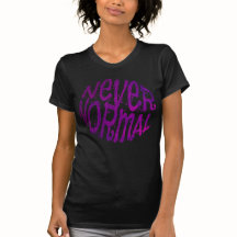 Never Normal Purple Text Design