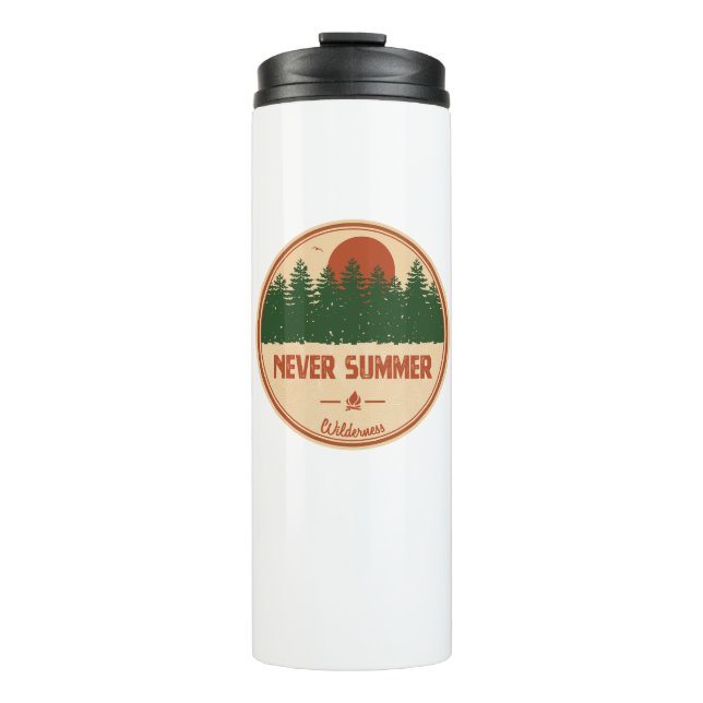 Never Summer Wilderness Colorado Thermosbecher (Vorderseite)