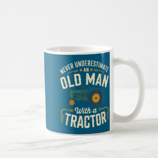 Never Underestimate An Old Man With A Tractor – Fa Kaffeetasse