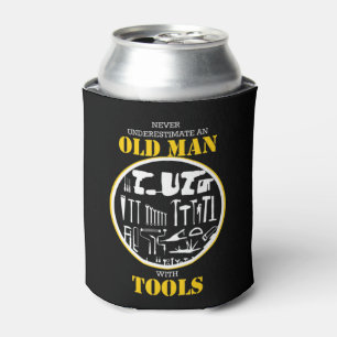 Never Underestimate An Old Man With Tools Handyman Dosenkühler