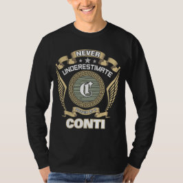 NEVER UNDERESTIMATE POWER OF A CONTI T-Shirt