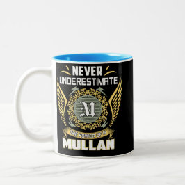 Never Underestimate The Power Of A Mullan Zweifarbige Tasse
