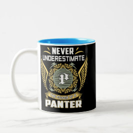 Never Underestimate The Power Of A Panter Zweifarbige Tasse