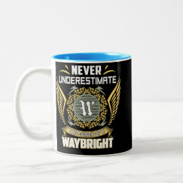 Never Underestimate The Power Of A Waybright Zweifarbige Tasse