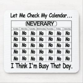 Neverary Calendar beschäftigt Mousepad