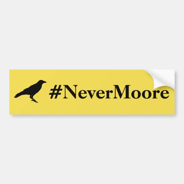 #NeverMoore Autoaufkleber (Vorne)