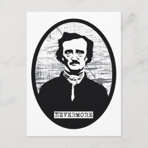 Nevermore Edgar Allan Poe Postkarte