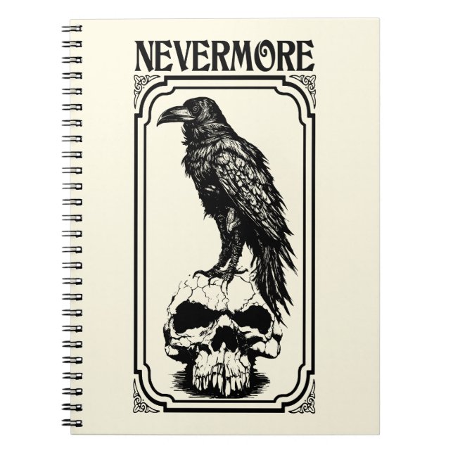 Nevermore | Edgar Allan Poe - The Raven Notizblock (Vorderseite)