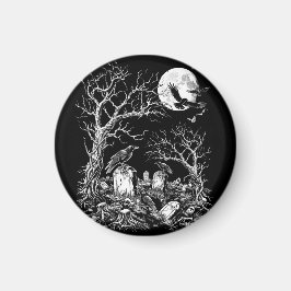 Nevermore Friedhof Magnet