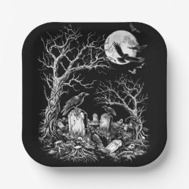 Nevermore Friedhof Pappteller