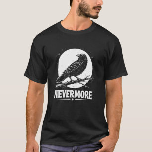Nevermore - Rabe vor Mond - Dunkle Aussage T-Shirt