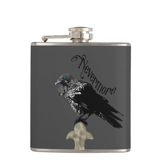 Nevermore Raven Flachmann (Vorderseite)