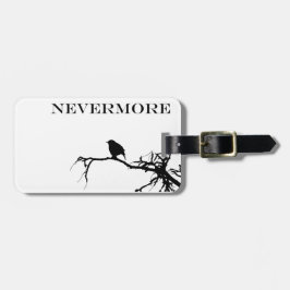 Nevermore Raven Gedicht Edgar Allan Pose Zitat Gepäckanhänger