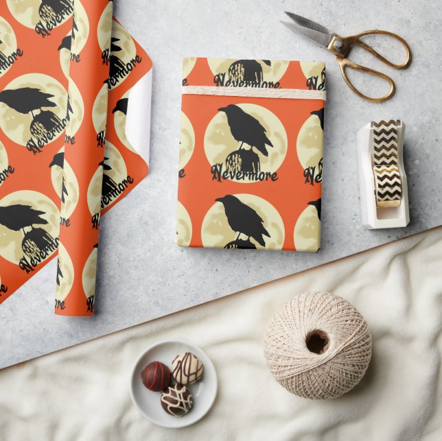 Nevermore Raven Geschenkpapier (Kunsthandwerk)