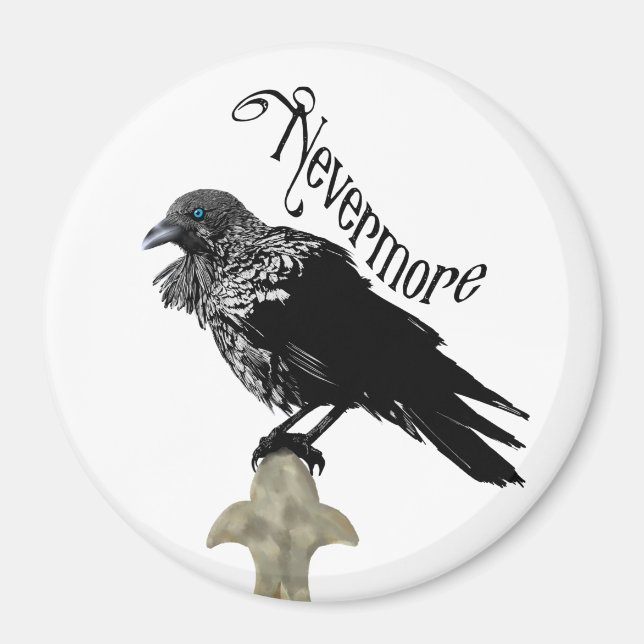 Nevermore Raven Magnet (Vorne)