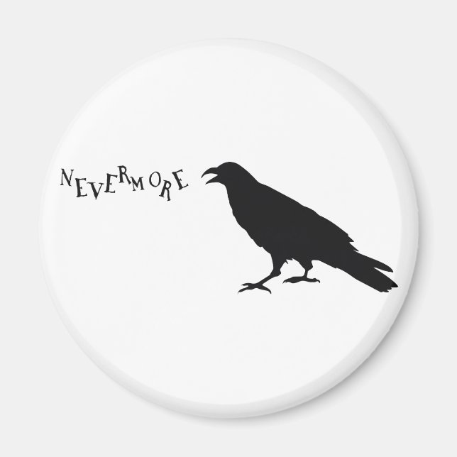 Nevermore Raven Magnet (Vorne)