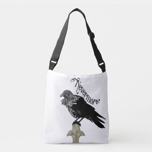 Nevermore Raven Tragetaschen Mit Langen Trägern (Vorderseite)