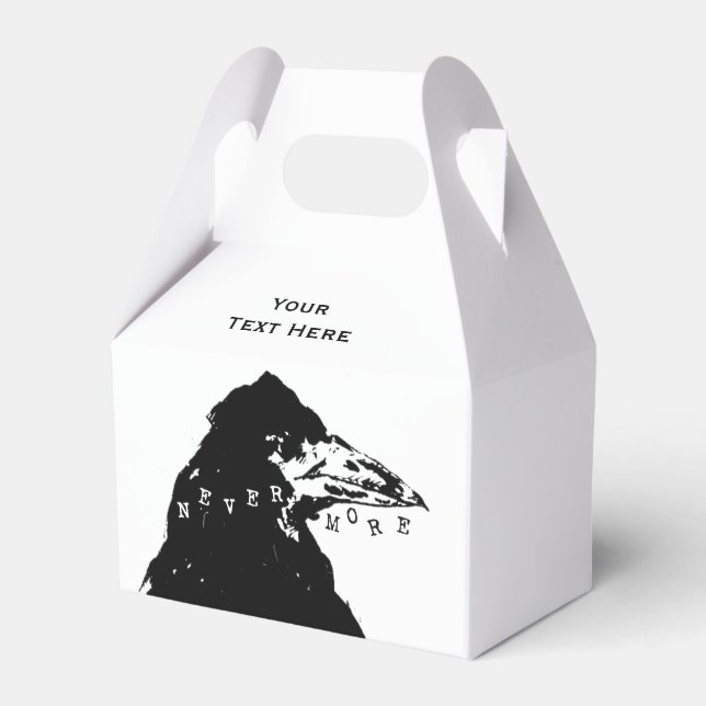 Nevermore Raven von Edgar Allan Poe Geschenkschachtel (Vorderseite)
